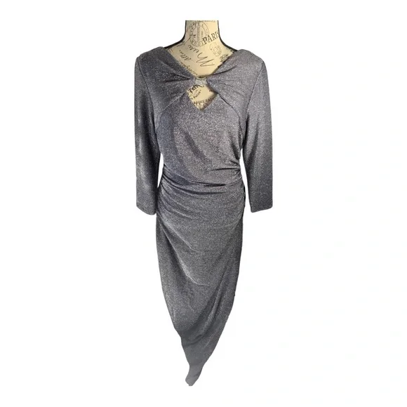 slim fit dress slacks Petal and Pup Women's Nadia One Shoulder Maxi Dress - Sage